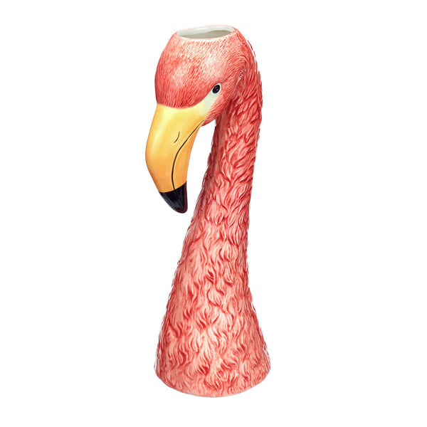 Large Ceramic Pink Flamingo Head Vase – Bentleys House of Gifts