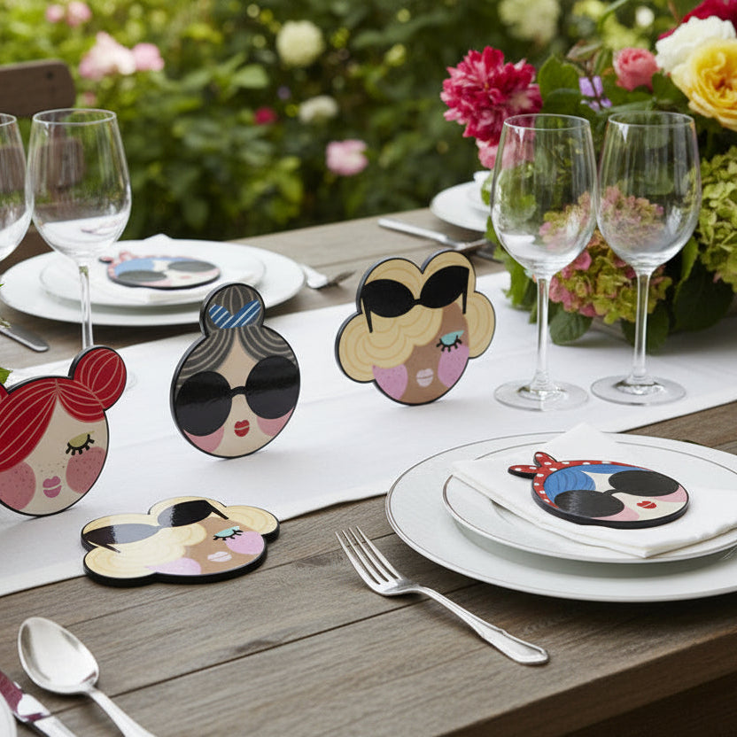 Girlie Coaster Set