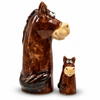 Dusty & Rusty Clydesdale Horse Figures