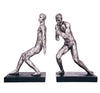 Silver Strong Men Bookends