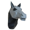 Origami Horse Head Wall Art, Geometric Animal Wall Mount
