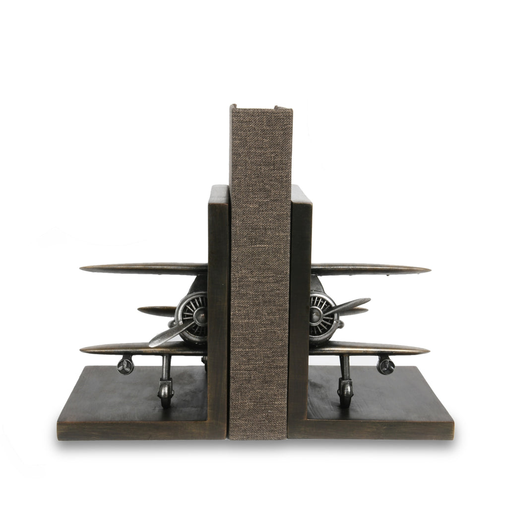 Biplane Bookends