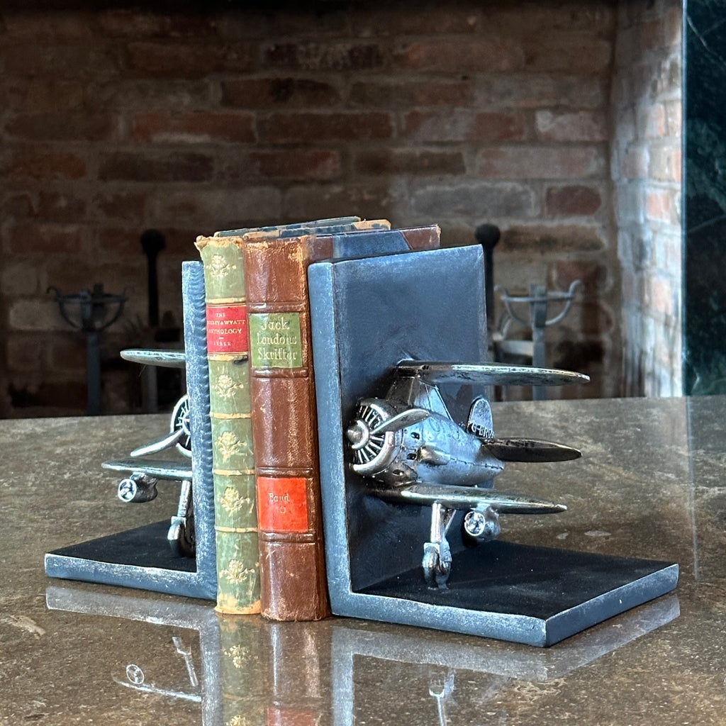 Biplane Bookends