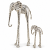 Gentle Bond -  Pewter Metal Silver Elephant Pair