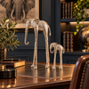 Gentle Bond -  Pewter Metal Silver Elephant Pair