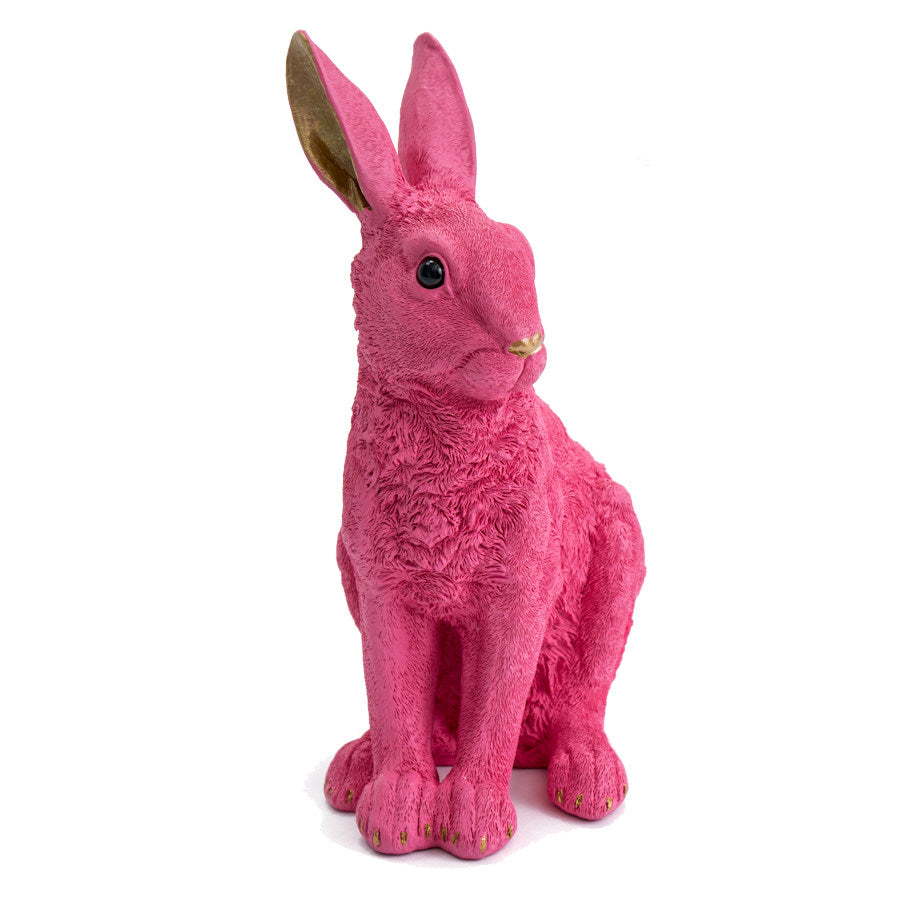 Posh Pets: Elegant Pink & Gold Rabbit Figurine – Bentleys House of Gifts