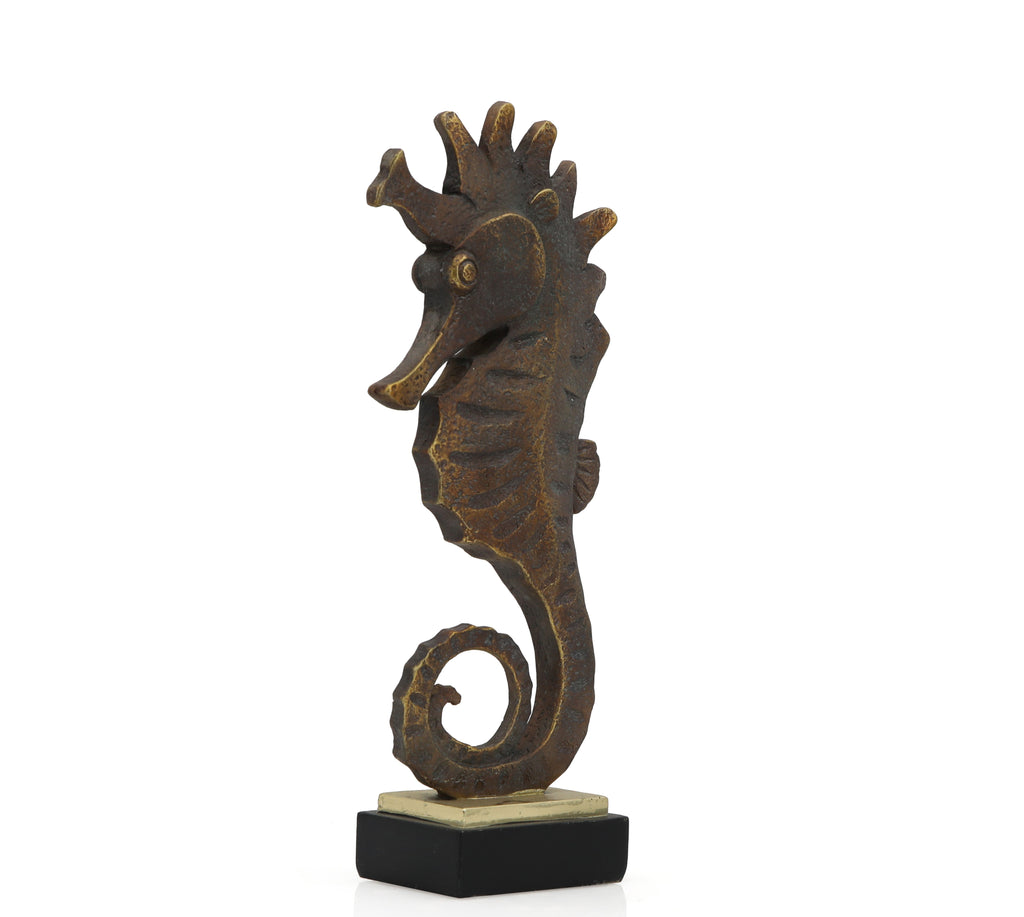Bronze Seahorse Sculpture