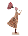 Simena Windswept Umbrella Lady Lamp