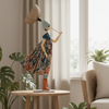 Teresia Windswept Umbrella Lady Lamp
