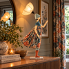 Teresia Windswept Umbrella Lady Lamp