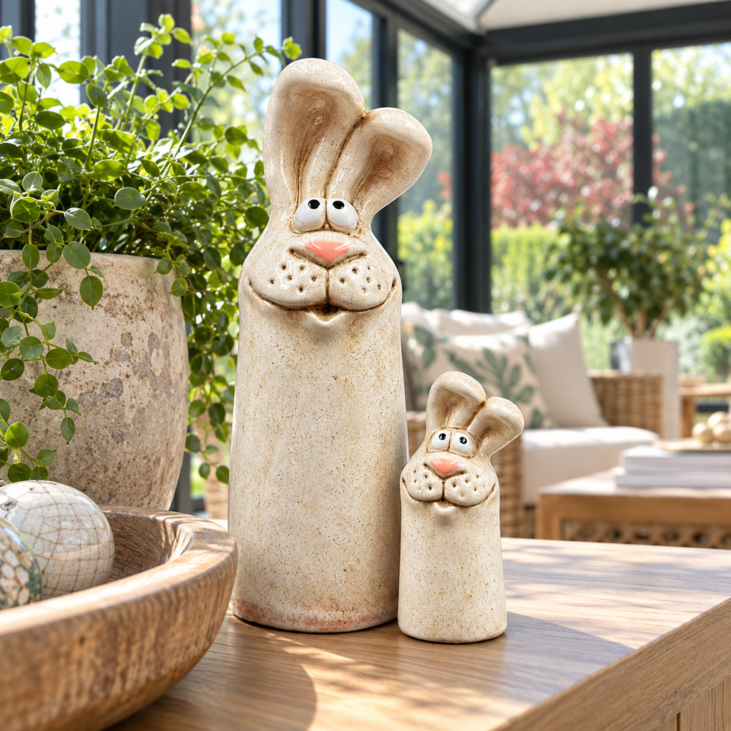 Hopper & Skip Cottontail Rabbit Figures