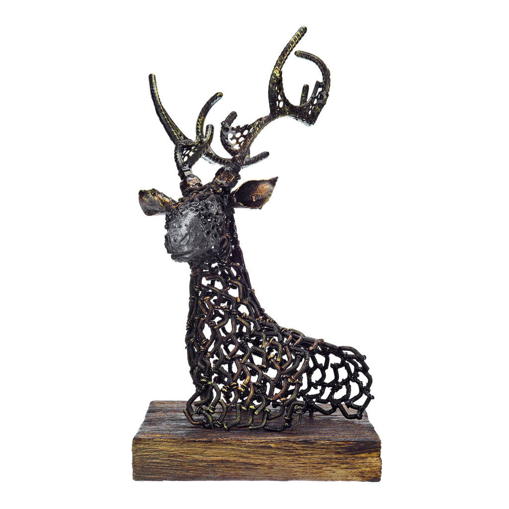 Stag Head made from Screws, nuts and bolts