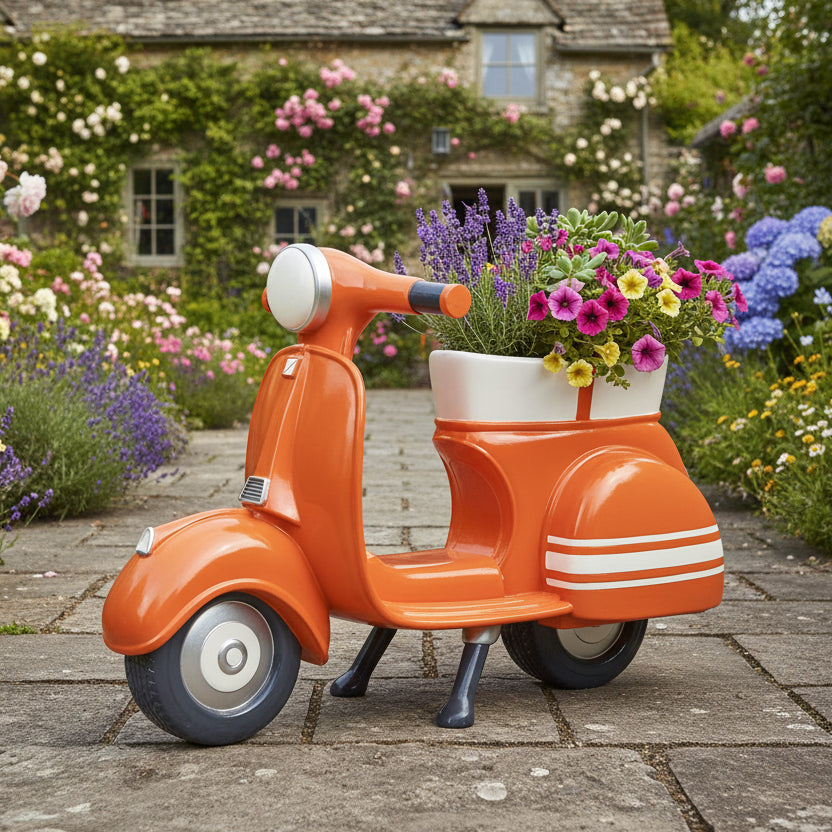 'Vespa' Scooter Planter