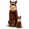 Dusty & Rusty Clydesdale Horse Figures