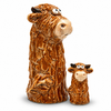 Bonnie & Clyde Barkley Brown Cow Figures