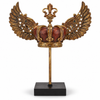 Winged Gold Crown Ornament