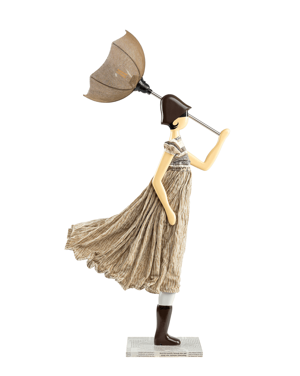 Yesol Windswept Umbrella Lady Lamp