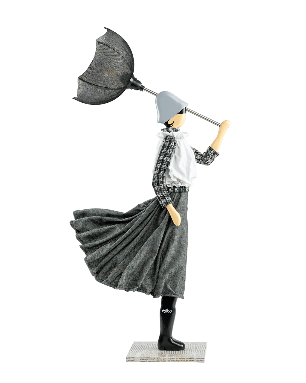 Zigrit Windswept Umbrella Lady Lamp
