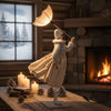 Dolly Windswept Umbrella Lady Lamp