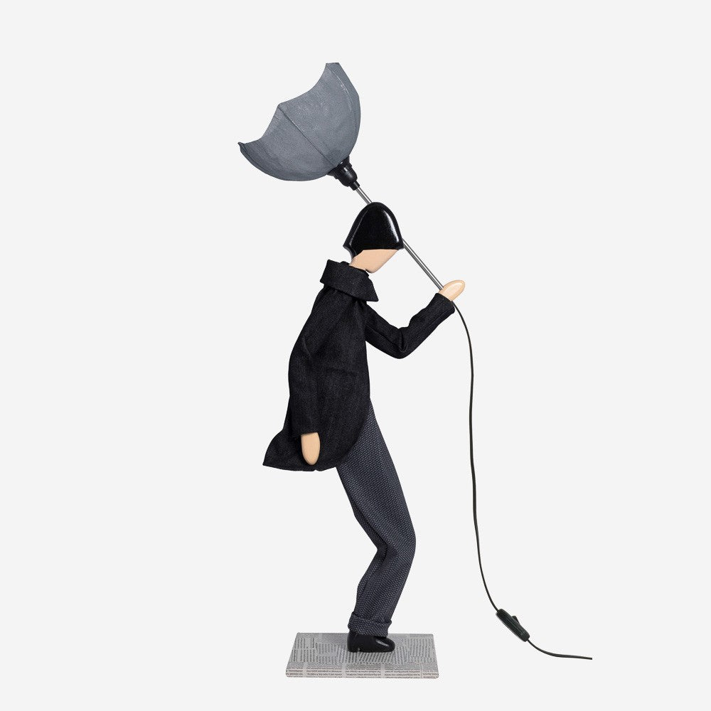 Johnny Windswept Umbrella Gentleman Lamp