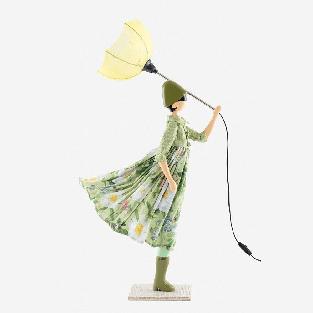 Millimou Windswept Umbrella Lady Lamp