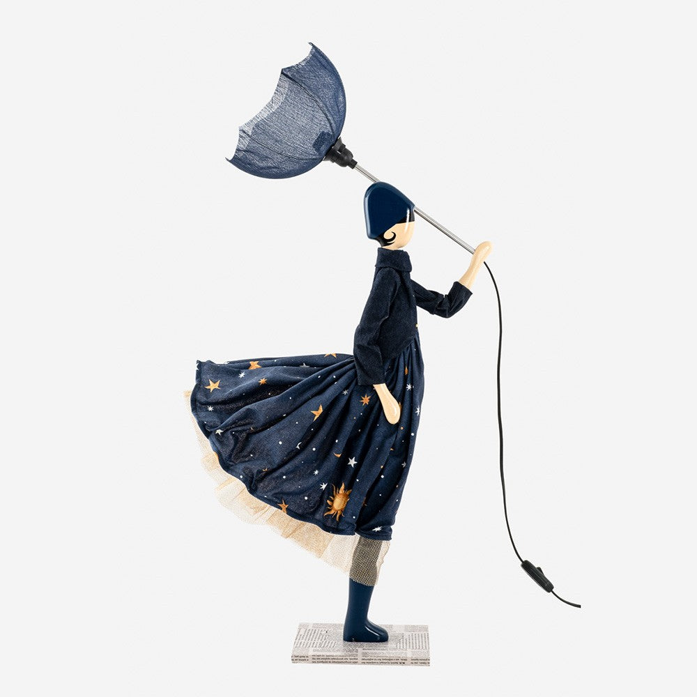 Nunki Windswept Umbrella Lady Lamp