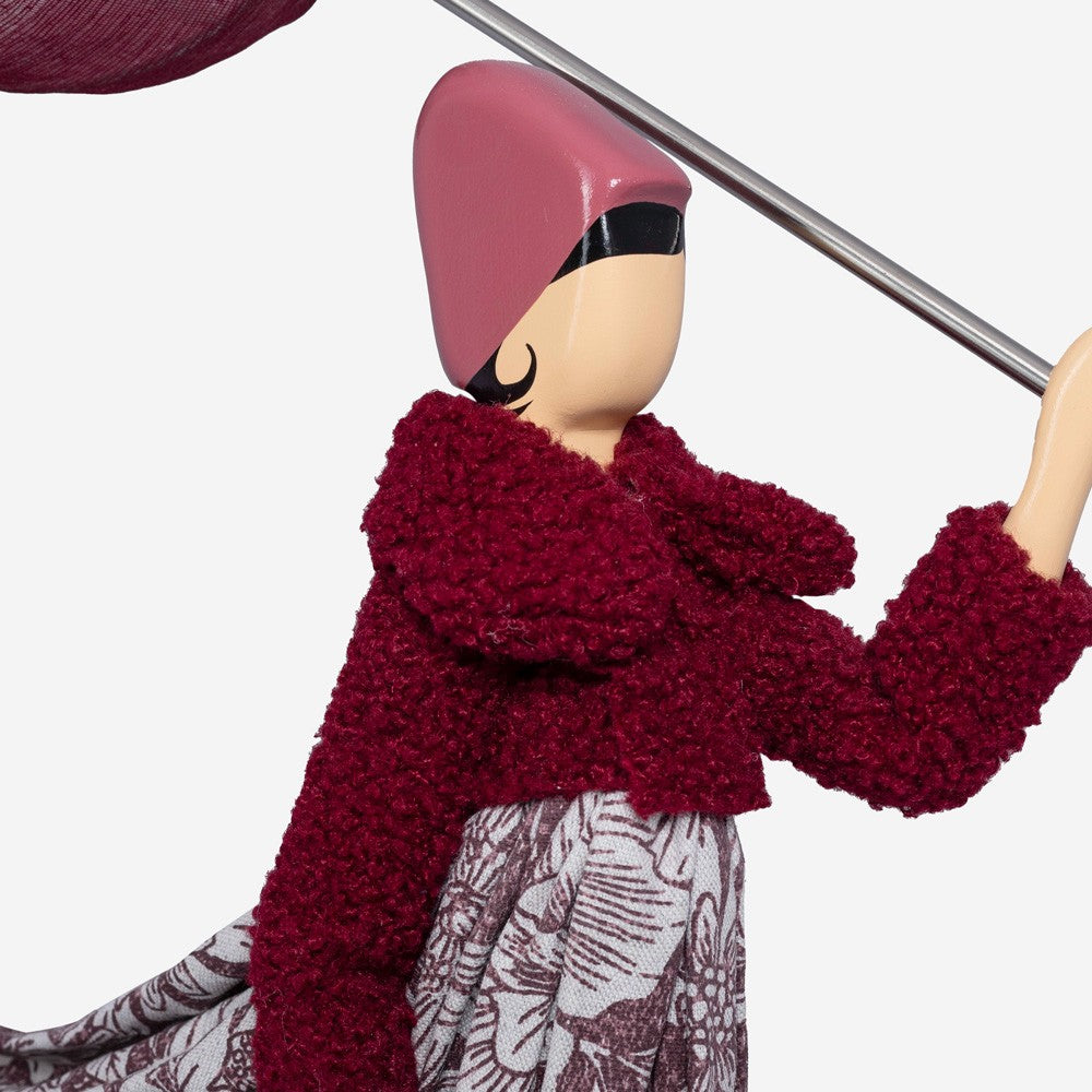 Olga Windswept Umbrella Lady Lamp