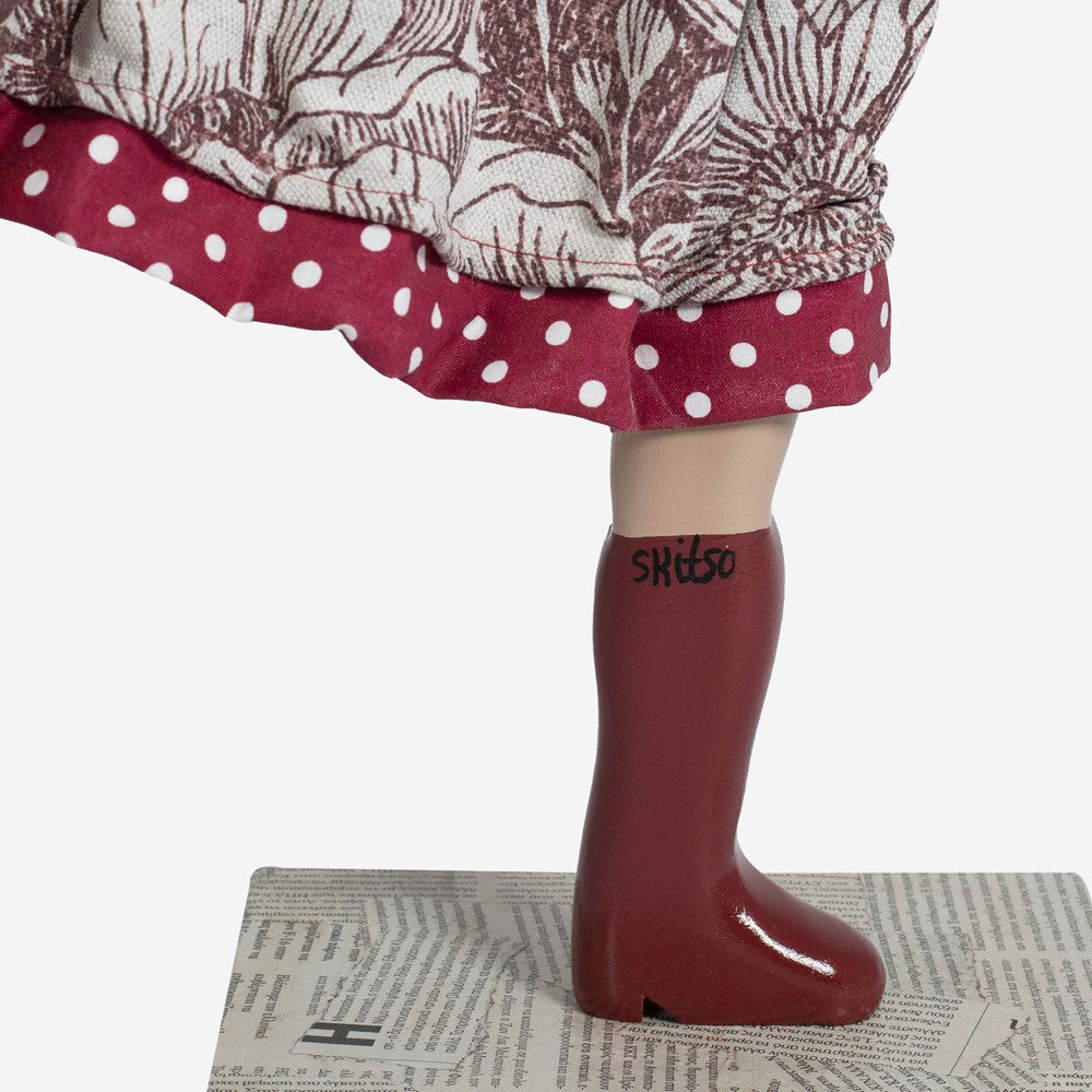 Olga Windswept Umbrella Lady Lamp