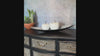 Elegant White Porcelain Apple & Tray Set