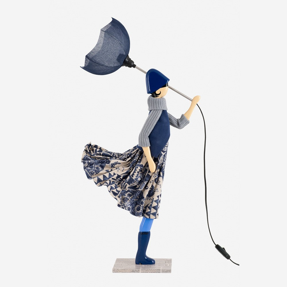 Umi Windswept Umbrella Lady Lamp