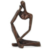 Solid Bronze Sculpture - Abstract Thinking Man