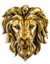 Large Gold Roaring Wall Head