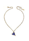 Out of the Blue Enamel Heart Necklace