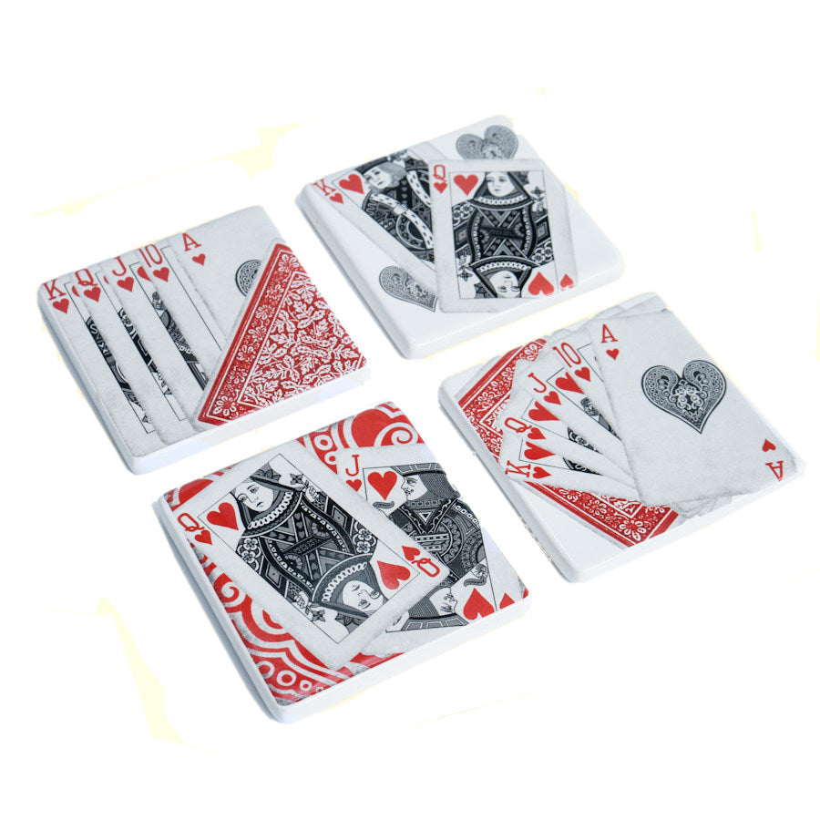 Playing Card Coaster Set