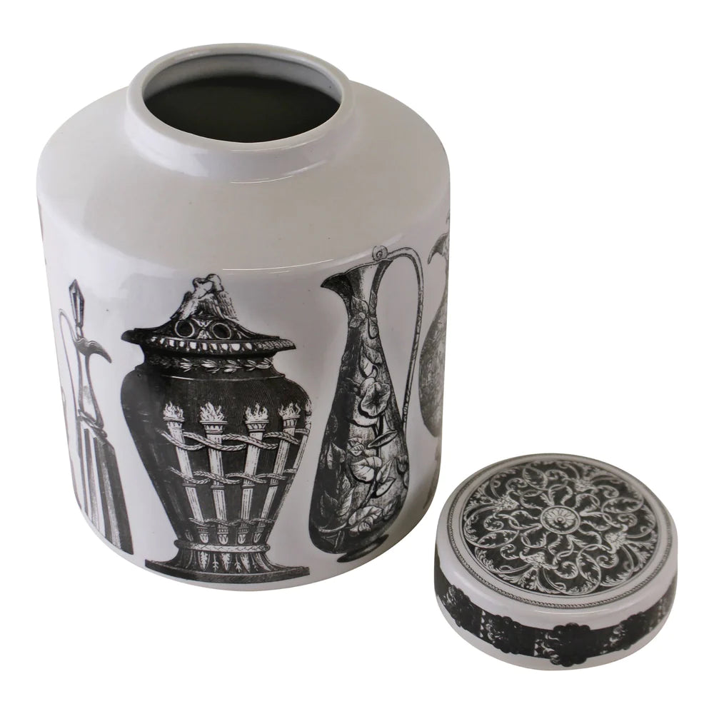 Grecian Porcelain Decorative Jar - Ornaments design